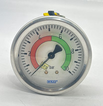 Wika 073 Pressure Gauge, 0-10 Bar  - $23.80
