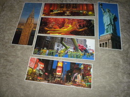 Lot of 6 New York City Panoramic Photo Postcards by Richard Berenholz w folder F - £5.80 GBP