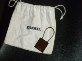 More Magazine Promotional metal Key Ring Key Chain Silver color orig bag 2000 NF - $5.95