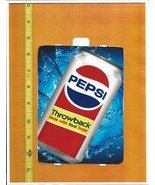 HVV Size Pepsi THROWBACK 12 oz CAN Soda Machine Flavor Strip CLEARANCE SALE - $2.05 CAD