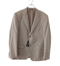 FANCINI  Vintage Mens Beige Wool Blend Two Button Blazer Jacket size 50 - £25.78 GBP