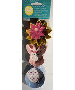 Wilton 3pc Set Metal Cookie Cutter Bunny,Flower And Egg Brand New-SHIPS ... - $7.96 CAD