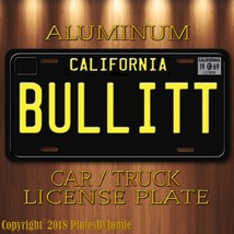 BULLITT Steve McQueen&#39;s 1968 Mustang JJZ 109  Prop Aluminum License Plat... - $19.67