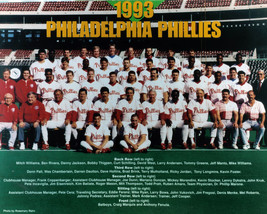 1993 Philadelphia Phillies 8X10 Team Photo Baseball Picture Mlb - £3.86 GBP