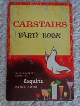 Carstairs Party Book Esquire Drink Book (#3663) - £8.78 GBP