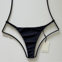 Acacia Swim RALPHY Bikini Bottom - Licorice - High Cut, Minimal Coverage... - $119.00