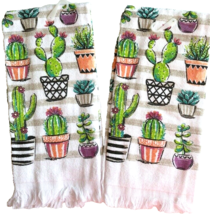 Cactus Cacti Dish Towels Set of 2 Southwest Desert Decor 100% Cotton Fri... - $29.37