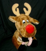 12&quot; VINTAGE HOUSE OF LLOYD CHRISTMAS MOOSE STUFFED ANIMAL PLUSH TOY CAND... - £26.12 GBP