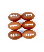 Lot of 6 Mini Football Shaped Stress Relief Colorful Squeezable Toys ~ #... - $13.37 CAD