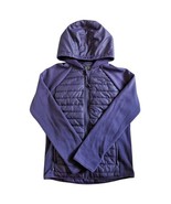 Athleta Girl Half-Time Hybrid Jacket Size XL 14 Purple Hooded Thumbholes... - £48.09 GBP