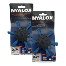 Dico 4&quot; Nyalox Flap Brush, MEDIUM/FINE - BLUE-for Light Sanding Pack Of 2 - £17.08 GBP