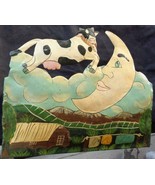 Tin “Cow Jumped Over The Moon” Wall Mount Planter Box – VGC – CUTE PIECE - $94.35 CAD
