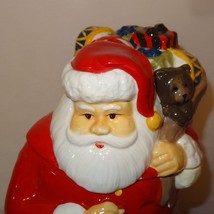 Santa Claus Bag of Toys Cookie Jar Ceramic - £19.09 GBP