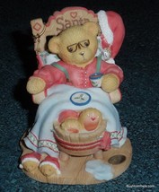Christmas Cherished Teddies SANTA 352713 A Little Holiday R&amp;R 1998 Enesc... - £10.67 GBP