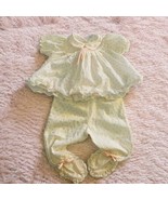 Vtg Alexis White Pink Rosebud Eyelet 2 Pc Ruffled Footed Pajamas 0-13 Lb... - $31.54 CAD
