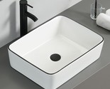 The Puluomis White Ceramic Bathroom Sink Is A 19&quot; X 15&quot; Porcelain Vessel... - $132.93