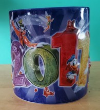 WALT DISNEY WORLD 2011 Mickey &amp; Friends 3D Ceramic Mug 16 oz Blue - £7.86 GBP