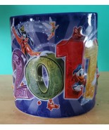 WALT DISNEY WORLD 2011 Mickey &amp; Friends 3D Ceramic Mug 16 oz Blue - £7.82 GBP