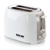 Better Chef Cool Touch Wide-Slot Toaster- White - £37.28 GBP