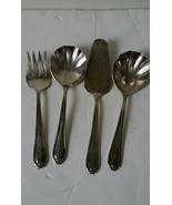 Vintage Silver plated retro Korea serveware 4 piece set flatware - $17.54 CAD