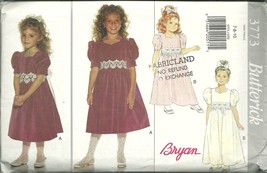 Butterick Sewing Pattern 3773 Girls Party Dress Flower Girl Size 7 Used - £7.97 GBP