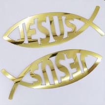 Jesus Fish Cutouts Plastic Shapes Confetti Die Cut 15 pcs  FREE SHIPPING - £5.49 GBP