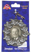 Walt Disney and Mickey Mouse Lanyard Metal Theme Parks New - $29.95