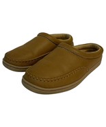 My Slippers Womens 6 All Season Leather Slip On Mules Shoes 74472-02 Brown - $40.60 CAD