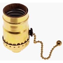 Westinghouse 70431 Brass Finish 3-Way Pull Chain Socket - $21.84