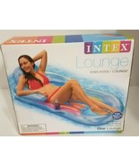 Intex King Kool Lounge Floating Swimming Pool Lounger with Headrest &amp; Cu... - £19.78 GBP