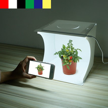 20 LED Photo Studio Photography Tent Light Room Cube Mini Box Kit + 6 Ba... - £24.77 GBP