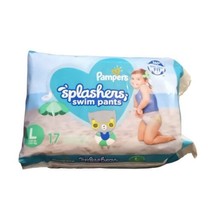 Pampers Splashers Disposable Swim Pants Gap-Free Fit Diapers 17 31lb/14kg  - £8.15 GBP