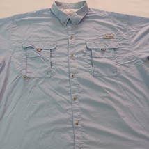 Columbia Omni-Shade PFG Men's 2XL Blue Vented Button-Down Long Sleeve Shirt image 11