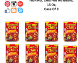 HORMEL Chili Hot No Beans, 15 Oz, Case Of 8 - $23.00