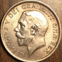 1916 UK GB GREAT BRITAIN SILVER SHILLING COIN - Nice lustrous example ! - - $46.80