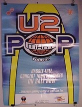 U2 Popmart 1997 World Tour Poster 24*18 &amp; ETS Pass 1987 Joshua Tree Tour... - £70.71 GBP