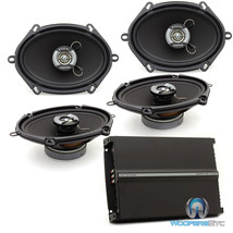 pkg FOCAL AUDITOR 2 Sets RIP-570C 5x7/6x8 SPEAKERS + R-4280 4-CHANNEL AM... - £496.18 GBP