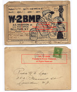 1932 1 Cent Washington East Facing Vintage Cartoon Art Otto Eppers QSL W... - £441.00 GBP