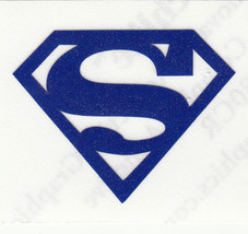 REFLECTIVE Superman Blue auto car decal RTIC window sticker 3.5 inches - £3.94 GBP