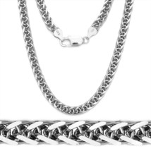 1.7mm .925 Italy Sterling Silver Round Wheat Link Rope Chain Necklace Italian - £32.04 GBP