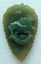 Honey Green Chinese Jadeite (Hard Jade) [Grade A] Rabbit Pendant - £54.99 GBP