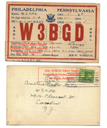 1932 Vintage Postcard Philadelphia QSL Albert Segen W3BGD 1cent Washingt... - £438.03 GBP