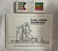 The Global Warming Coloring Book And Other Unnatural Disasters &amp;  Ooly Gel Pens - £19.94 GBP