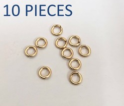 14k Gold Filled 1 Mm Thickess 5mm Diameter Open Jump Rings 10pcs - £7.90 GBP