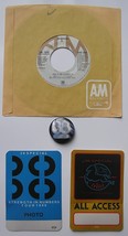 38 SPECIAL 4 PC 1986 MEMORABILIA 45 PASSES BUTTON TOUR - $67.76 CAD