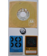 38 SPECIAL 4 PC 1986 MEMORABILIA 45 PASSES BUTTON TOUR - $49.50