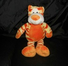 12&quot; Animal Alley 2007 Yellow Orange Stripe Tiger Stuffed Animal Plush Toy Lovey - £36.63 GBP