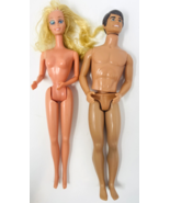 Vintage Western Winking Barbie + Ken Dolls Nude DAMAGED - $16.99