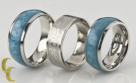 Stainless Steel Band/ Ring, Lot of 3  Sizes 7 3/4 to 10 - £39.56 GBP