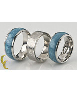 Stainless Steel Band/ Ring, Lot of 3  Sizes 7 3/4 to 10 - £38.66 GBP